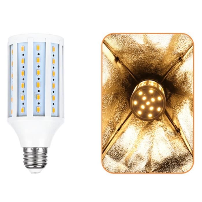 Studio Photo,Ampoules E27, 20W, 4 pièces, lumière blanche chaude et