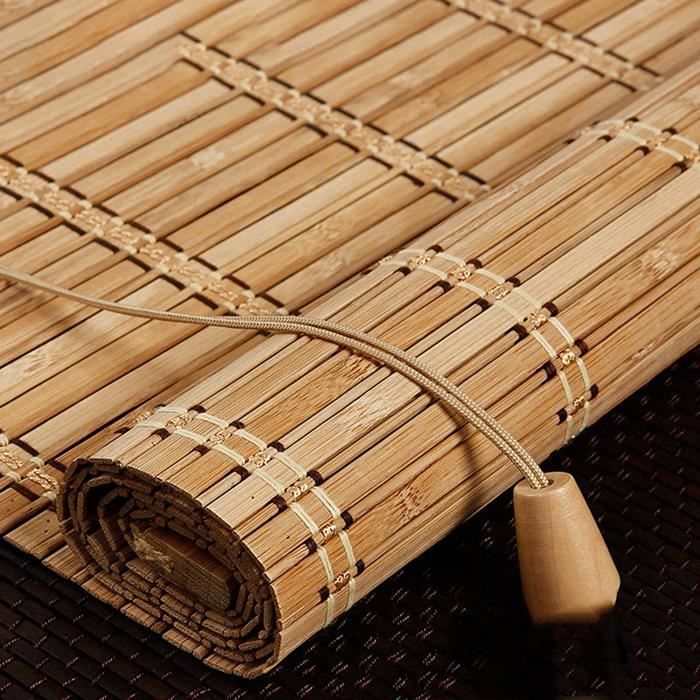 Souccah NINA - Kit Complet 2x2m Ajustable Avec Toit Bambou Et Tasseaux Bois - Structure Acier Blanc