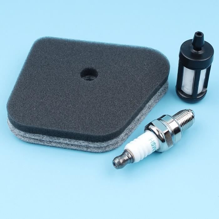 Kit Entretien Tondeuse : 1 Filtre à Air + 1 Bougie D'allumage - Pièces De Rechange Pour Moteurs De Tondeuses Et Petits Appareils Motorisés