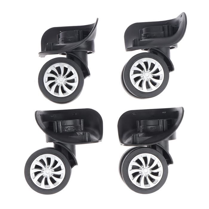 Paire De Roulettes De Rechange Pour Valise - Roues Pivotantes 360°, ABS, Remplacement Facile