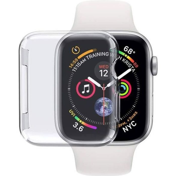 Coque de protection cran Apple Watch 44mm AVIZAR Silicone anti
