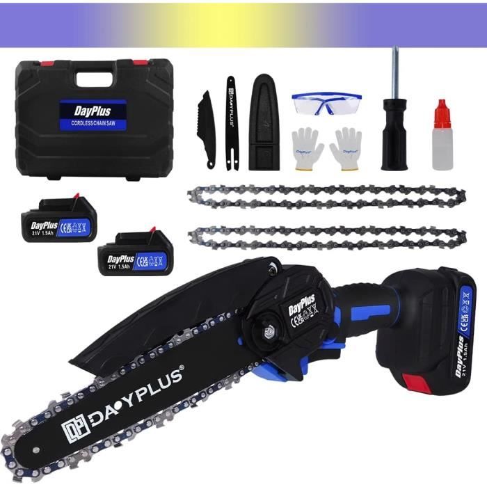 OUTIGO Tronçonneuse électrique Sans Fil 6 Pouces Avec 2 Batteries(2