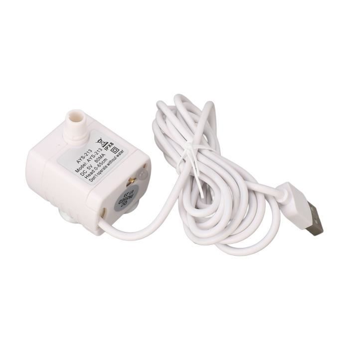 Meilleurs prix pour Pompe de fontaine pour animaux - COCOSITY - Silencieuse - USB - Compatible universelle - 148,5 cm