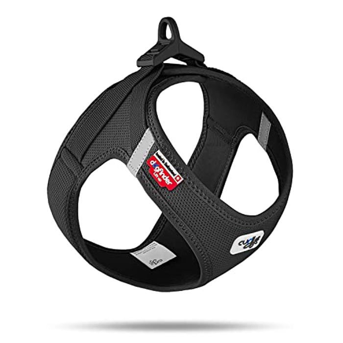 Harnais pour chien - curli - Vest Harness Clasp - Air-Mesh - Noir - Taille M