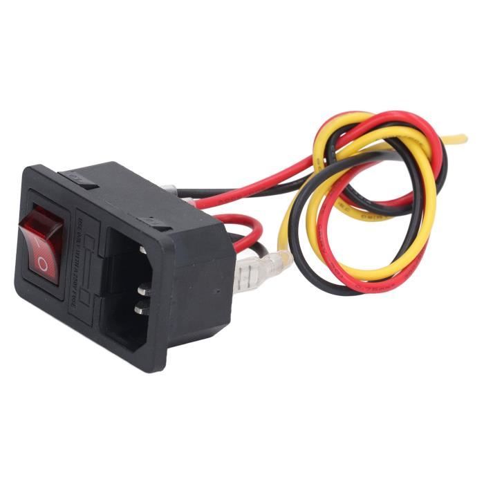 Interrupteur D'alimentation 10A 250V Avec Câble Et Prise - Pour Imprimante 3D, équipement électrique - Neuf