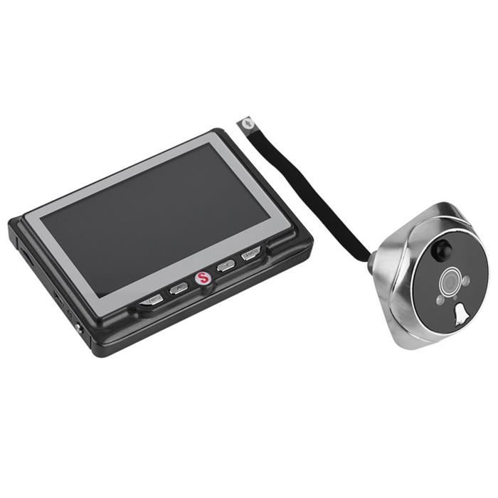 Caméra de porte Door Viewers, 4.3 In LCD Screen Night Doorbell with 120