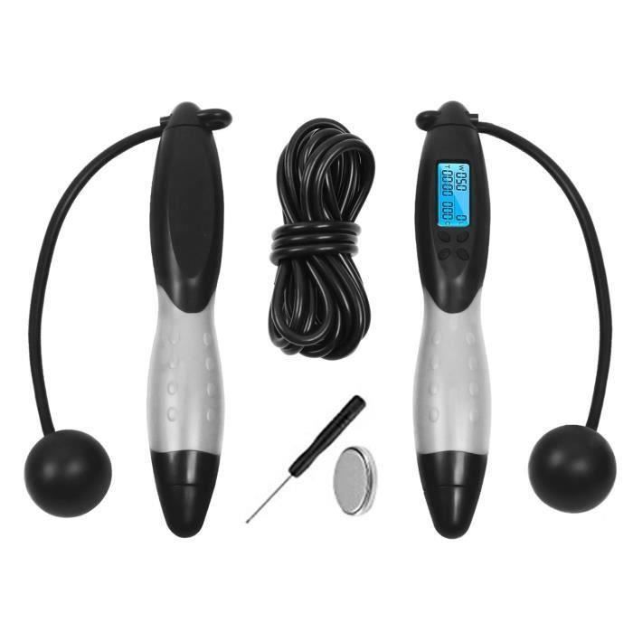 RENPHO Corde à Sauter Intelligente avec Compteur, Corde à Sauter sans Fil Réglable, App Données d'Analyse, Corde a Sauter Fitness Homme Femmes Enfants, Crossfit Équipement d'Entraînement