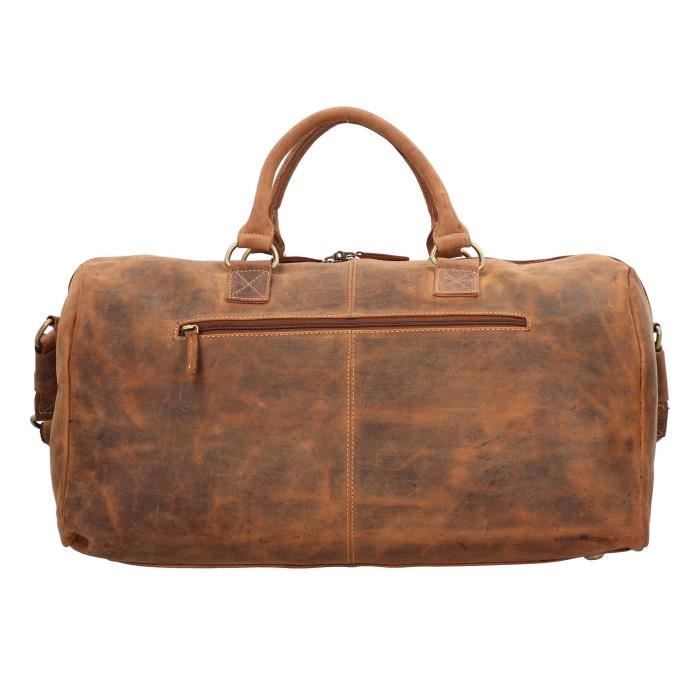 Sac De Voyage Weekender Tout Cuir John Varvatos - Duffle Noir, Doublure Lin, Neuf Sans étiquette