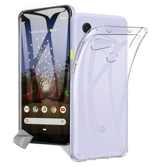 Coque Silicone Fine + Film écran Pour Google Pixel 6 - Transparent TP, Marque Htdmobiles, Neuf