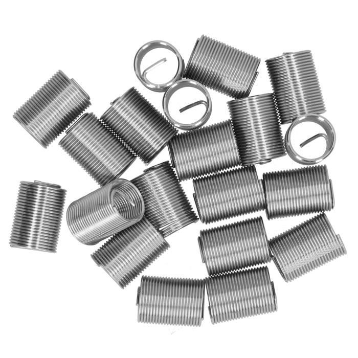 Kit Réparation Filetage Bougie CCLIFE M14x1.25 - 5 Pièces Avec Inserts Hélicoïl Pour Moteurs Essence/Diesel