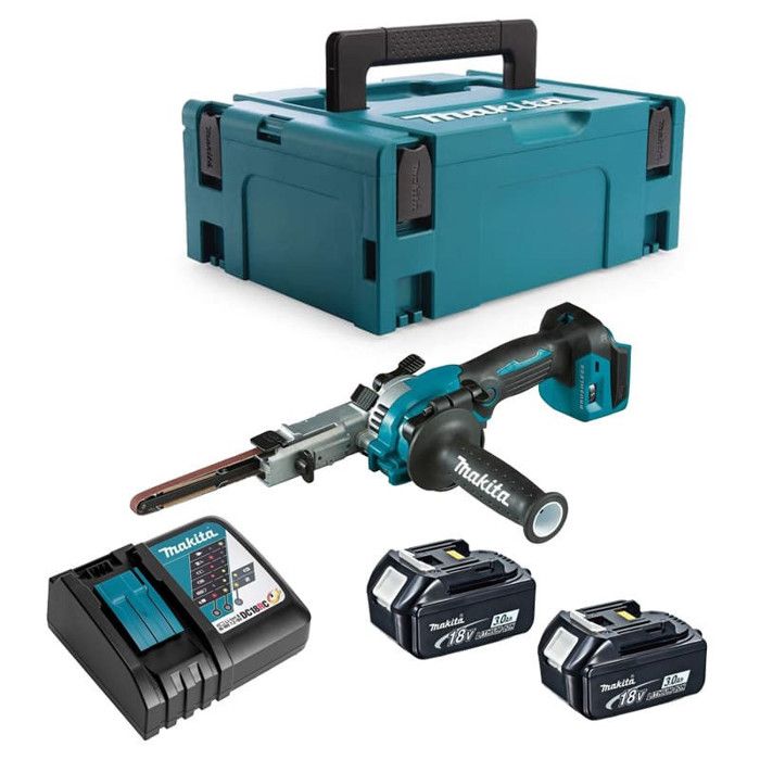 Ponceuse à bande 18V BL LXT 2x3 0 Ah en coffret MAKITA DBS180RFJ
