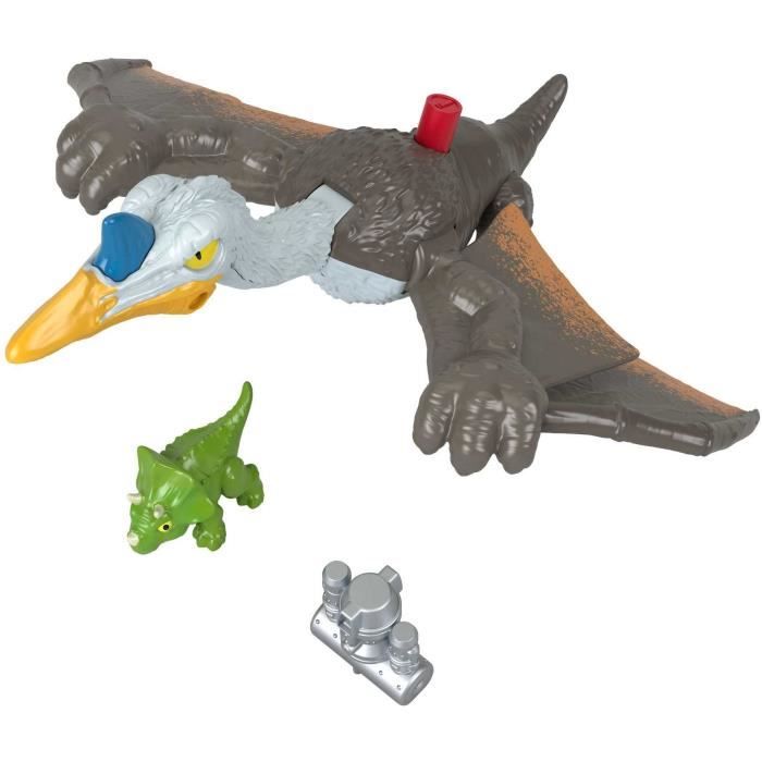 quetzalcoatlus bat des ailes - fisher-price - hml44 - figurine imaginext jurassic world