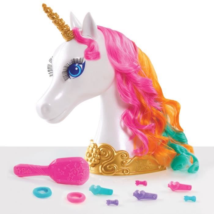 Tete a coiffer licorne barbie new arrivals
