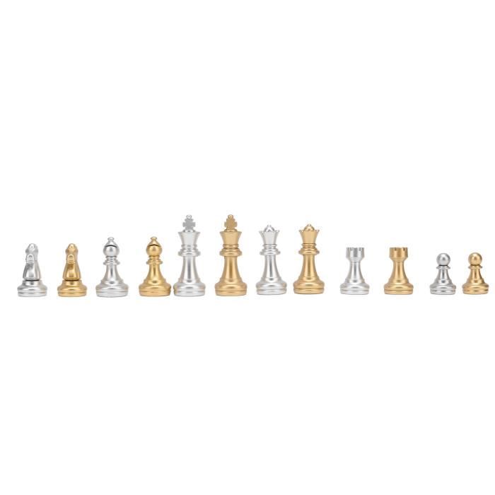 VGEBY Pièces d'échecs Jeu D'échecs International en Plastique lesté VGEBY Pièces d'échecs Jeu D'échecs International en Plastique lesté