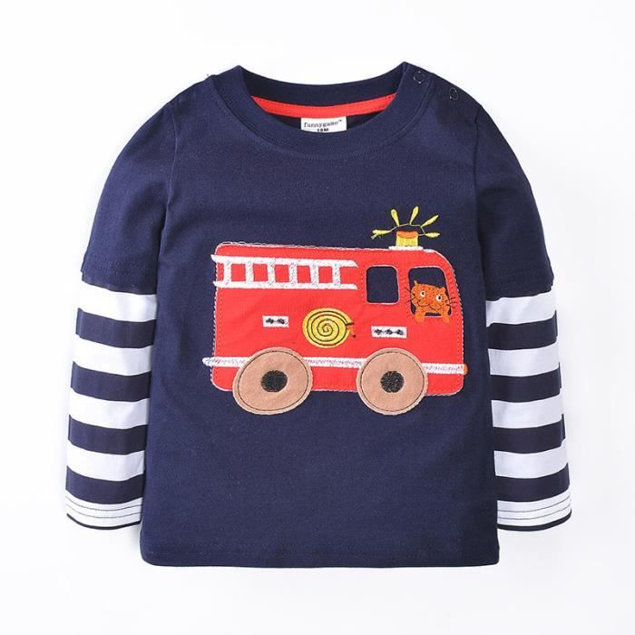 Modele De Camion De Pompier De Dessin Anime Automne Et Hiver