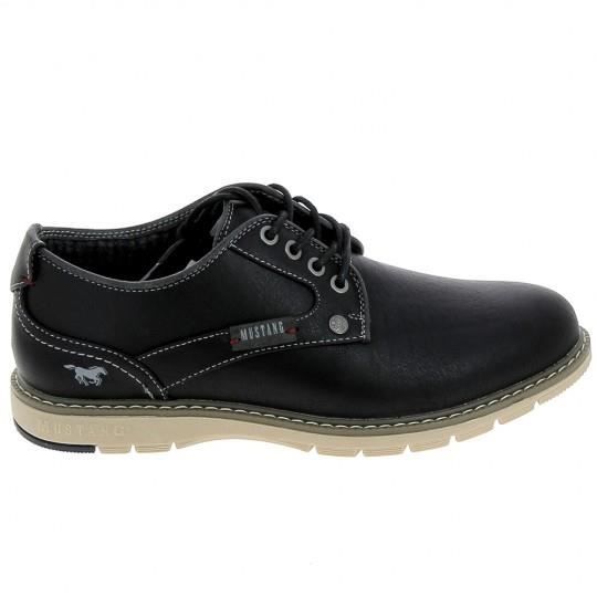 chaussures de ville hommes mustang sneaker 4105303 noir - adulte - homme