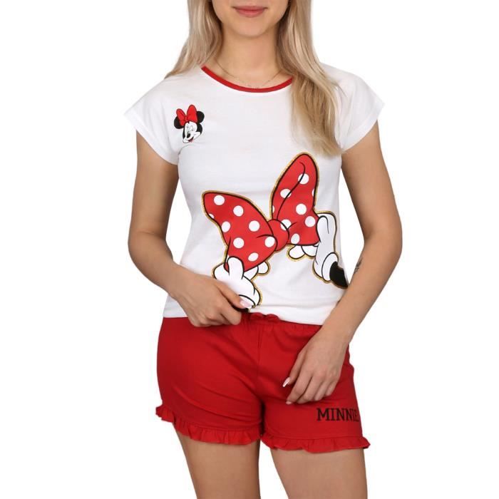 Mickey Mouse Minnie Disney pyjama d'été à manches courtes, pyjama