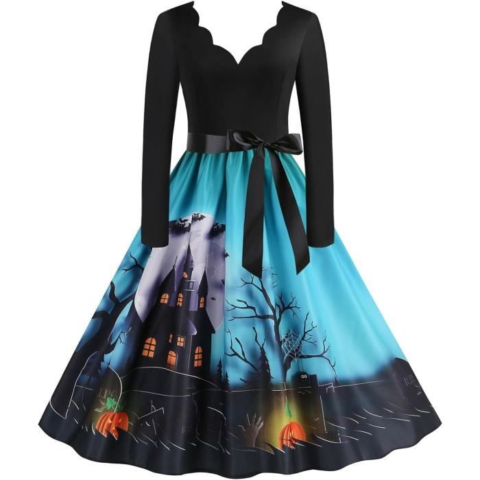 Robe de sorcière médiévale pour femmes Cosplay Vampire Bride Halloween Carnival Party Performance Nouveaux vêtements Moyen Âge Costumes | FR