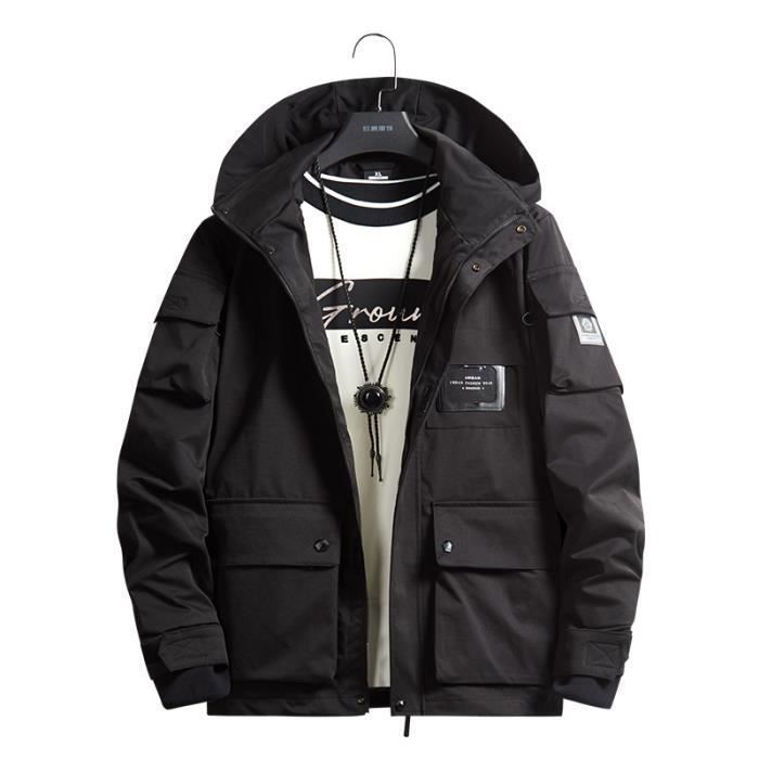 IQYU Sweat à Capuche Pour Homme, Manteau De Poche, Veste En Tricot, Veste De Pluie, Veste Coupe-vent, Veste Coupe Ajustée, Manteau Décontracté, Basique, Outwear à Capuche, Blanc., M