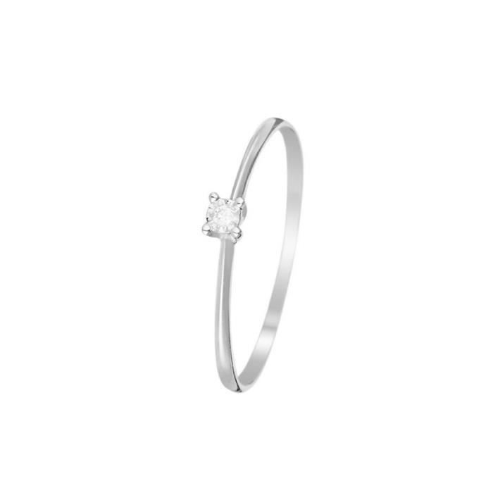 Petit solitaire diamant clearance
