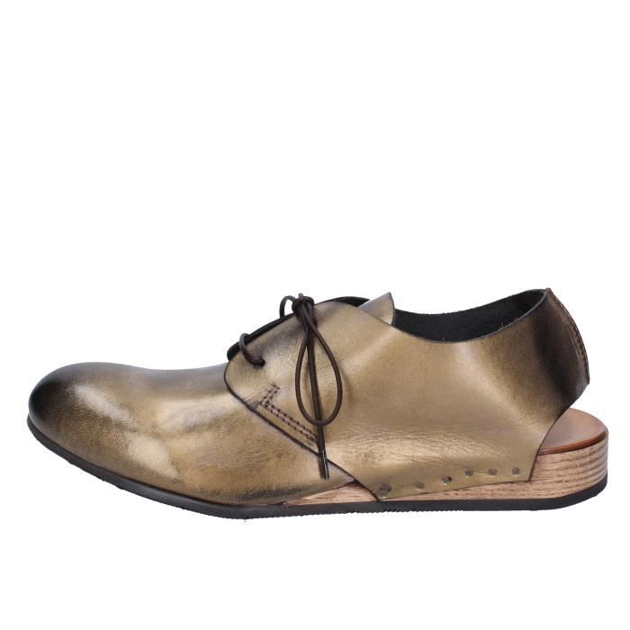 derbies femme bronze
