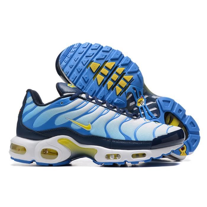 Nike air max plus 3 tn chaussures de course bleu blanc jaune Cdiscount Sport