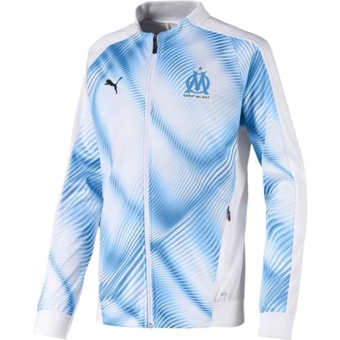 Veste de football Puma Olympique de Marseille Stadium Replica Junior -  755874-01 - Cdiscount Sport