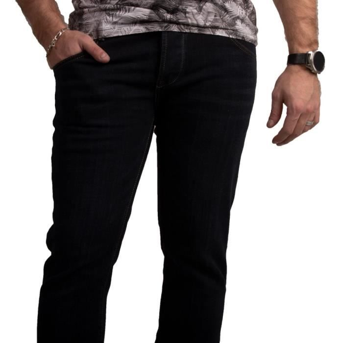 Jeans homme coupe droite ajustée clearance
