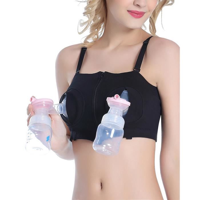 Simple Wishes L+, Soutien-Gorge pour Tire-Lait Mains Libres, Ajustement  de Soutien-Gorge de pompage réglable et Personnalisable pour Les Pompes  d'allaitement