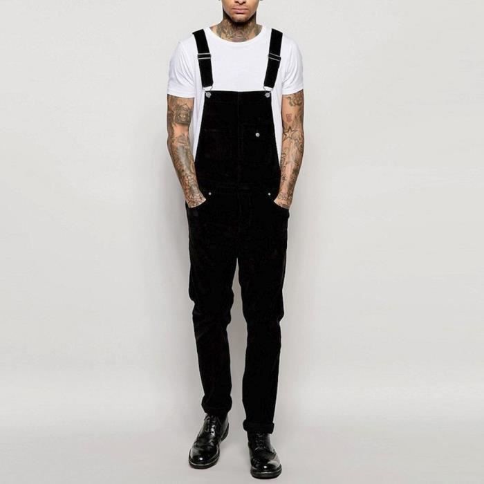 Salopette noir homme sales