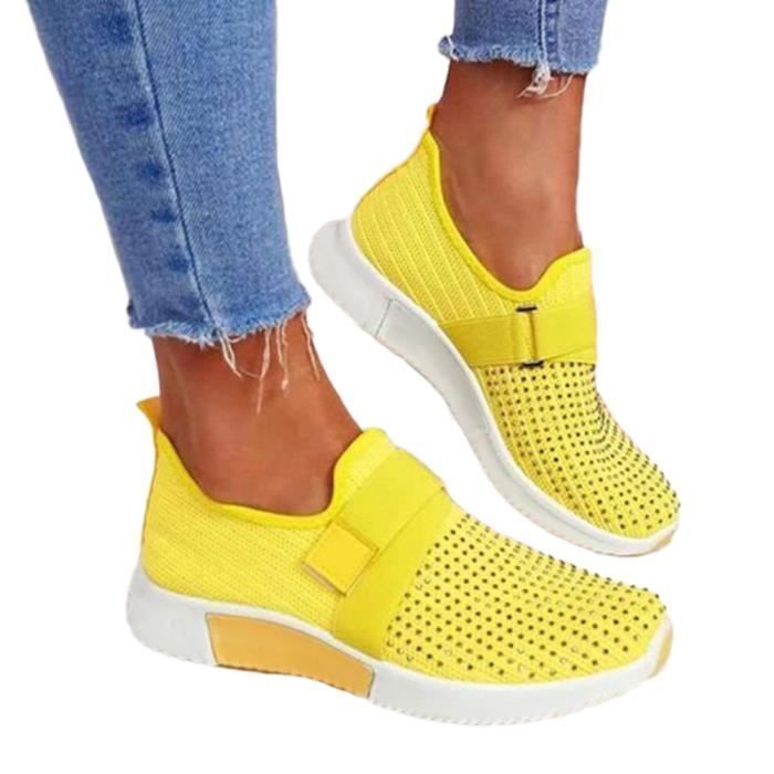 Chaussures Femme Minetom - Ballerines Tricotées Confortables Plates