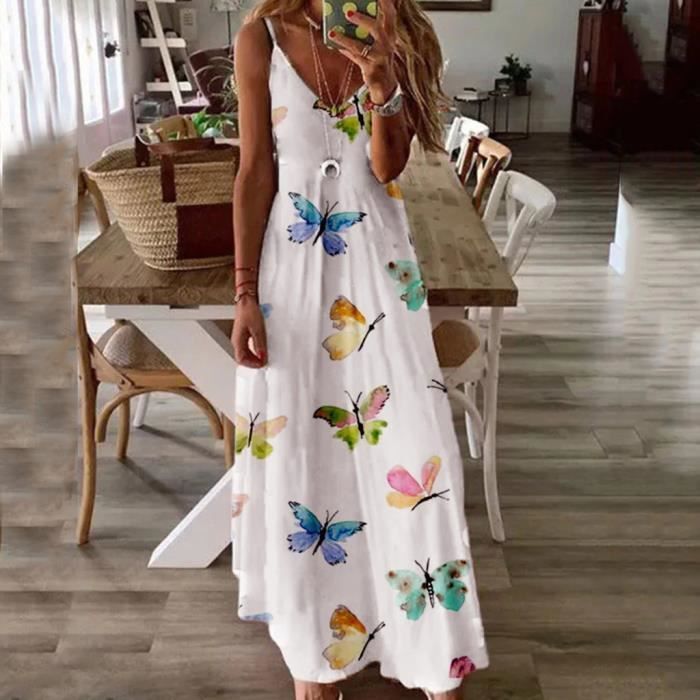Robe imprimé papillon discount