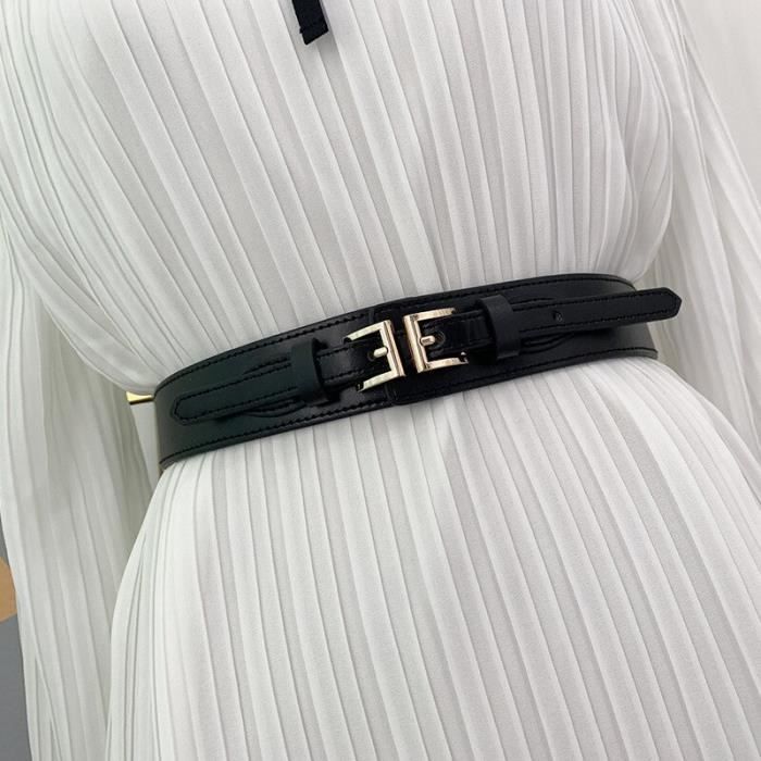 Ceinture double store boucle dorée