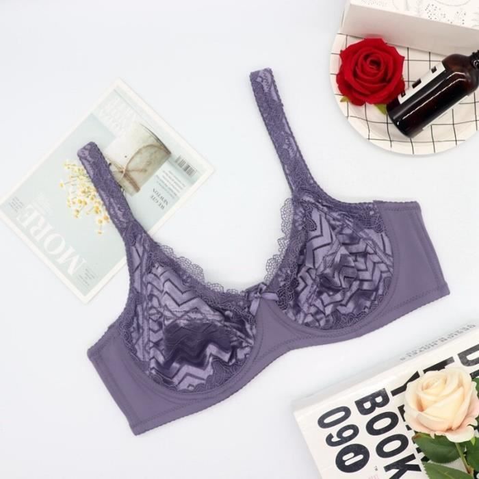 Vanever Soutien-Gorge En Dentelle Confortable Pour Femme - Push-Up Naturel