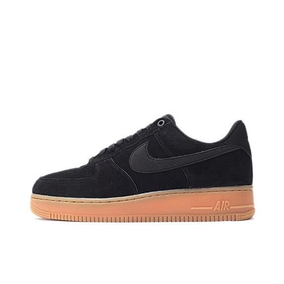 Basket homme femme Air Force 1 Low 07 LV8 Suede af1 noir Noir Cdiscount Chaussures