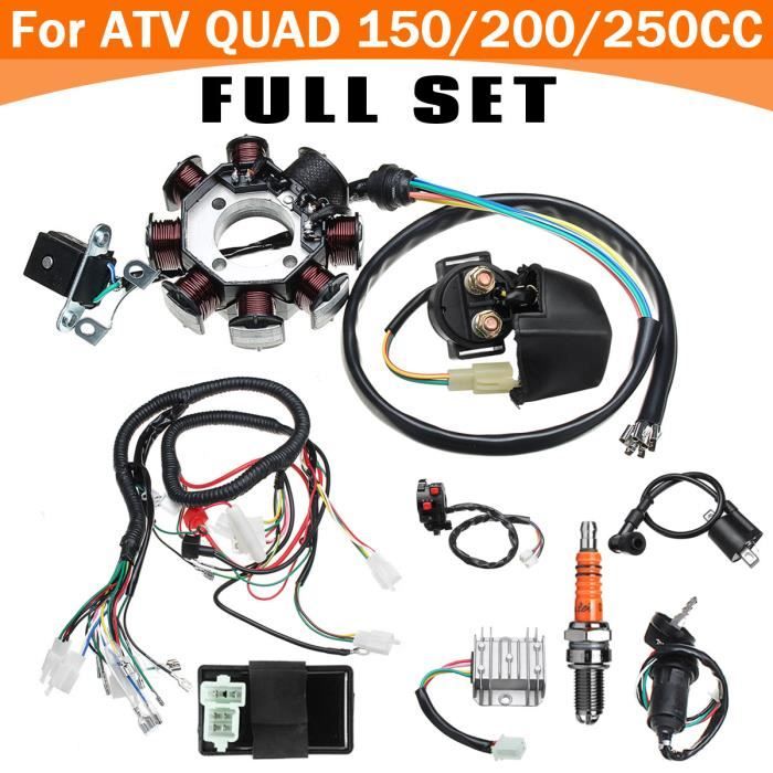 NEUFU ATV Faisceau Câblage CDI Pour Voiture de Plage CG125-250CC
