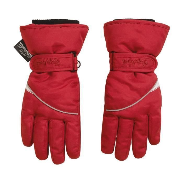 Playshoes gants enfant Thinsulate rouge junior 8-12 ans - Cdiscount  Prêt-à-Porter
