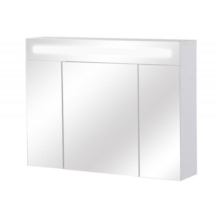Armoire De Toilette Lumineuse Avec Miroir Et Prise 80 Cm almoire