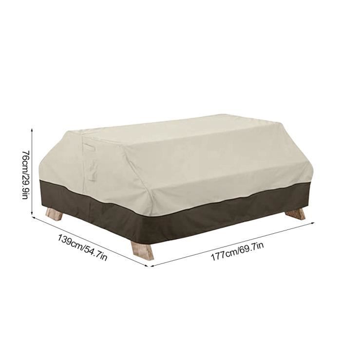 Pwshymi-Patio Étanche Pique-Nique Table À Manger Housse De Protection Meubles D'Extérieur
