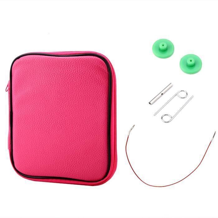 Kit De Crochets Tunisiens Interchangeables 3mm-10mm - 12 Crochets, 4 Câbles, étui, Pour Tricot Et Crochet