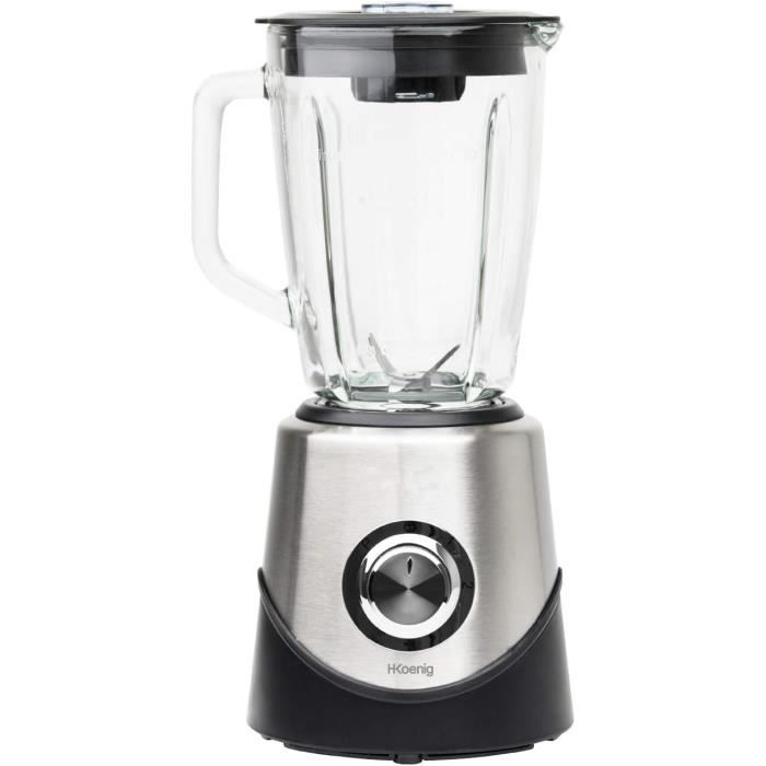 Blender 6000W Professionnel – Mixeur Puissant 2,5L Verre + 4 Lames Inox, 9 Vitesses, Idéal Smoothies, Soupes, Glaces Et Plus