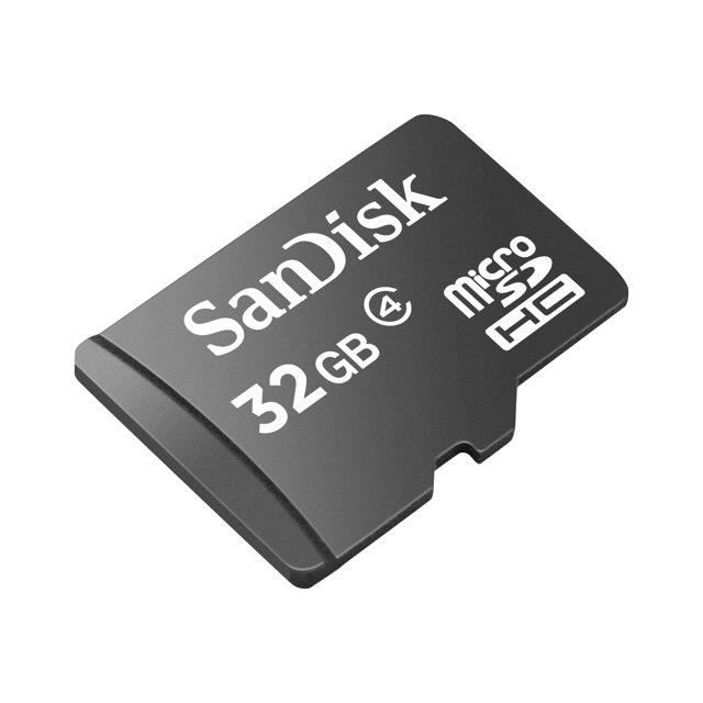SanDisk Carte mémoire microSDHC avec adaptateur Classe 4 SDSDQB 032G B35 - vue 2
