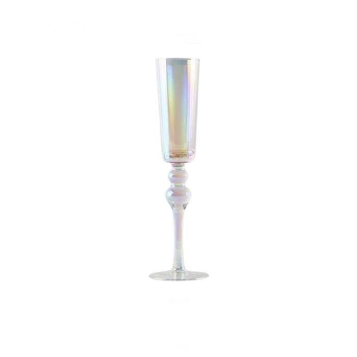 Blanche 1pcs 220ml arcenciel flûte de champagne cristal de qualité