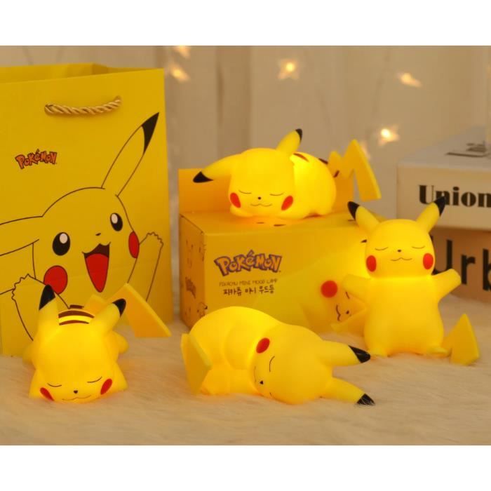 lampe de chevet veilleuse pokemon pikachu officiel