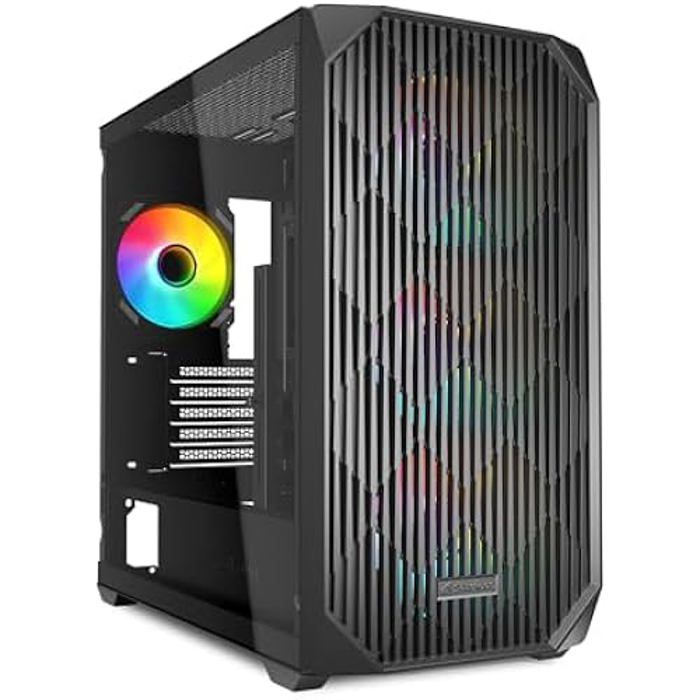Sharkoon MK3 RGB Micro Tower - vue 3