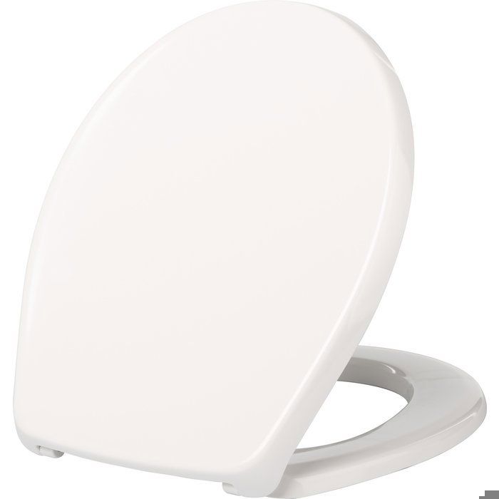 Abattant WC - SIAMP - Mougins - Thermodur - Universel - Antibactérien - Blanc
