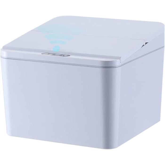 Well Home Poubelle Intelligente Sans Pied 30 L (15+15 L) - Ouverture Automatique + Manuel, Acier Inox Gris, Anti-Traces