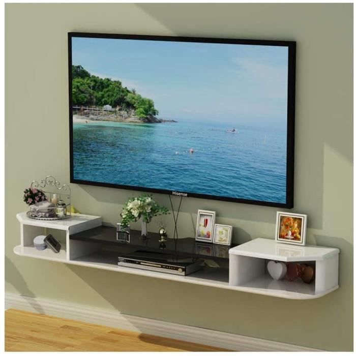 Murale, Bois TV Rack, TV SetTop Box Rack, de Rangement Mural, Chambre