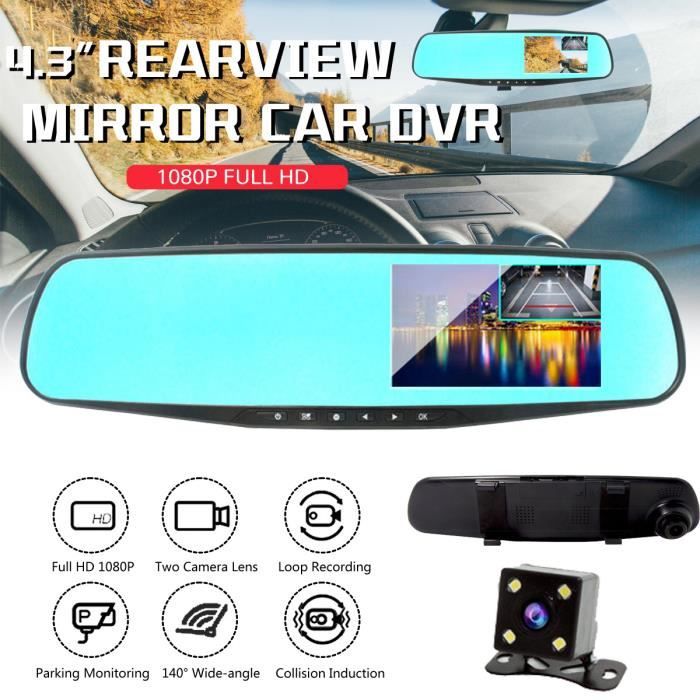 Avanc Hd 1080p Voiture Camera Recul Retroviseur Enregistreur Dvr