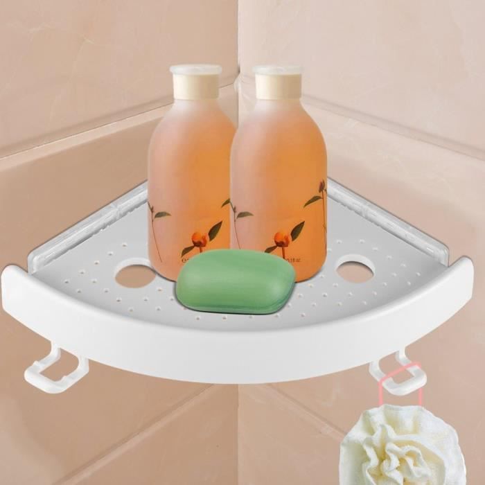 Étagère Murale Transparente – Triangle De Rangement Amovible Sans Perçage, étagère De Douche En Acrylique, Organiseur De Salle De Bain Facile à Monter